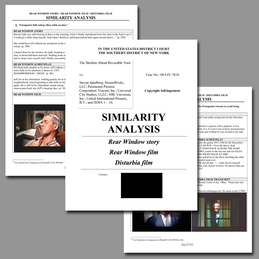 Similarity Analysis RW Disturbia